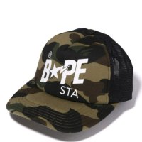 베이프 모자 1ST CAMO BAPE STA MESH CAP M