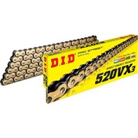 DID Did Chain VX3 Pro-Street X-Ring V Series Chain - 112 Links - Gold-Black 520VX3G112FB 520