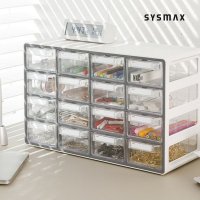 SYSMAX 시스맥스 UP시스템 멀티박스 중형 16단 미니서랍장 책상정리함