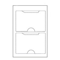 포스트포켓 비닐 투명 명함포스트포켓 가로 200p