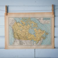 1941 캐나다 빈티지 지도