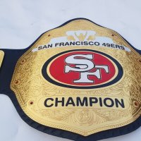 SF 49ERS SAN FRANSISCO 챔피언십 레슬링 벨트 성인용 사이즈 2MM 황동