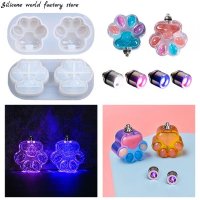 Silicone world Cat Bear Paw LED Light Bulb Ornaments Epoxy Resin Mold Silicone Mold DIY Crafts Keych