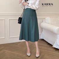 카라 KARRA 에코레더플레어스커트_A3F0540