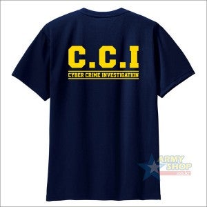 CCI 사이버수사대 티셔츠2 (Cyber Crime Investigation) - 사이버수사티셔츠, 과학수사티셔츠, 경찰티셔츠