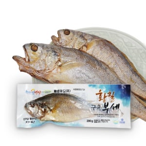 웰빙푸드 황칠 구운 부세굴비 왕특대(30cm내외) 200g x 4팩