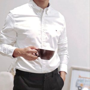 타미힐피거 남녀공용 옥스포드 긴팔 셔츠 남성 남자 5컬러 스트라이프