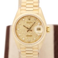 [폴스두잉] ROLEX 롤렉스 69178 10P다이아세팅 옐로골드18K 컴판 시계