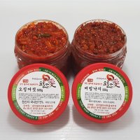 [토굴안애] 1+1 광천 양념젓갈 500g  오징어젓+비빔낙지젓