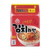 오뚜기 김치라면 멀티 4입 4봉 총16개(유통기한임박 할인상품)