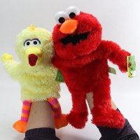 Sesame Street Stuffed Hand Puppet Elmo Cookie Monster Plush Toys Hand Puppet Doll Pretend Telling St