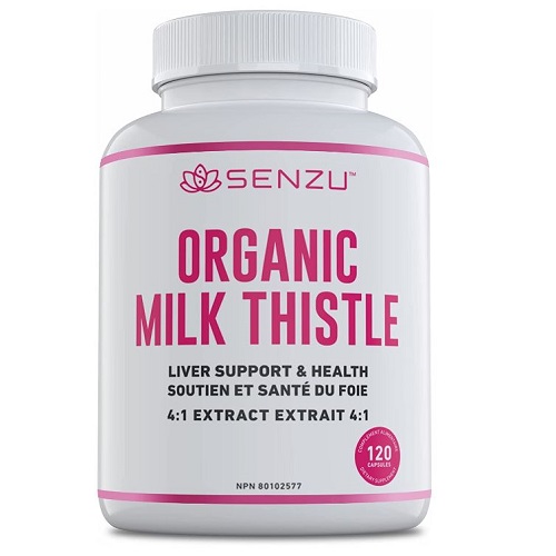 Senzu <b>밀크시슬</b> 영양제 Certified Organic <b>Milk Thistle</b> 4:1 Extract 120정  1개