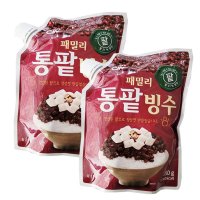 청우 패밀리 통팥빙수 삶은팥(파우치)750g x 2개  750g