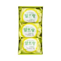 알뜰하고 오래쓰는 단단한비누 알뜨랑 그린올리브 비누 140G  3개