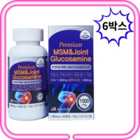 무릎에좋은 영양제 손가락 관절 연골 1500mg 6박스