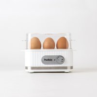 [휴빅] 고구마 만두 계란 전기 찜기 타이머 알림 휴빅 HB-141EW(화이트)