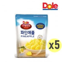 Dole 돌 스위티오 냉동 파인애플 1kgx5 총5kg 화채 팥빙수 각종재료