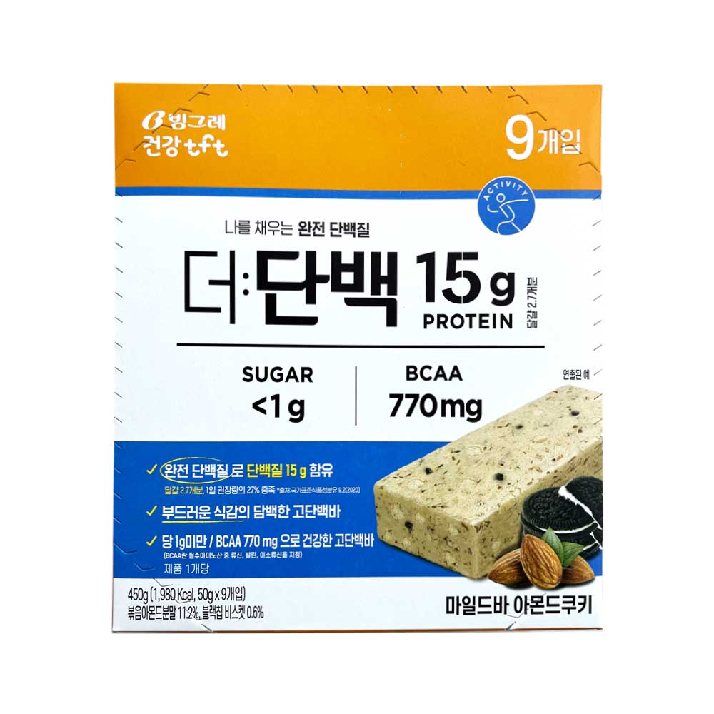더단백 마일드 프로틴바 아몬트쿠키 9p