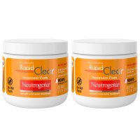 2개세트 Neutrogena Rapid Clear Acne Face Pads 뉴트로지나 래피드 클리어 여드름 페이스 패드 60개입  2개