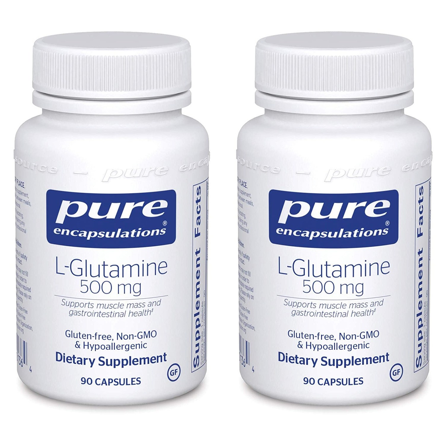 퓨어인캡슐레이션 <b>L-글루타민 500mg</b> 캡슐  90정  2개