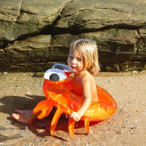 SUNNYLiFE [써니라이프]Kiddy Pool Ring Sonny the Sea Creature Neon Orange_튜브-S3LKPOSO