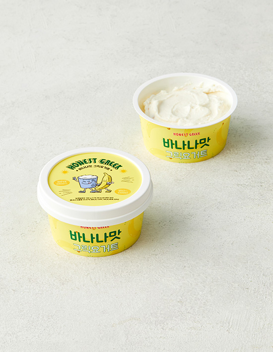 바나나맛 그릭요거트 제품 이미지