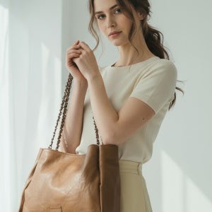 양가죽 램스킨 여성 체인백 데일리 쇼퍼백 숄더백 핸드백