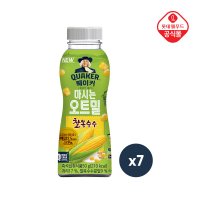 퀘이커 마시는 오트밀 오트 찰옥수수 50gx7개