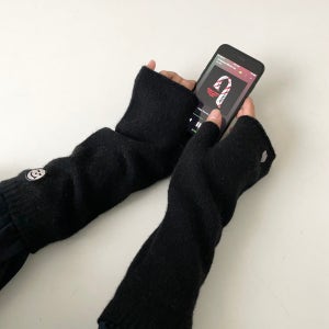 BEST💕 롱 울니트 자수 핸드워머 팔토시 3컬러, Bonne journee (본조네)