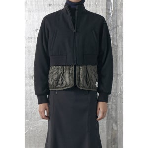 [래코드]RECODE 여성 Wool Mixed Bomber Jumper 블랙 RQUAW23525BKX