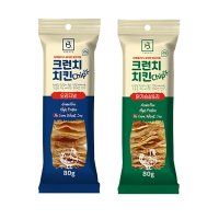 브리더랩 크런치 치킨칩 오리지널/닭가슴살&김 80g  오리지널80gX2개