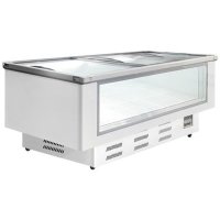 상업용 대용량 수평 냉장 냉동고 쇼케이스 제작  회색 2050/950x860