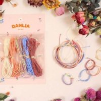 Dahlia 실반지 실팔찌 만들기 세트 DIY 키트 베이직 0.7mm