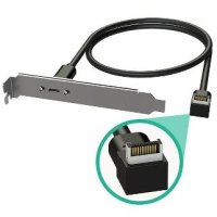 단일상품 Right Angle Connector Type C Panel [040cm] - LINKUP   USB 3.2 Gen 2x2 20Gbps USB C 타입 내부 패널 케이블