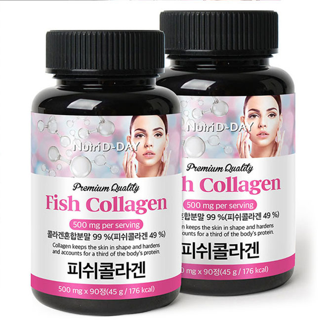 <b>뉴트리디데이 프리미엄 피쉬 콜라겐</b> 타블렛  90정  2개