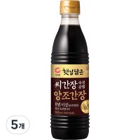 대상 청정원 씨간장 숙성 양조간장 골드  5개  500ml