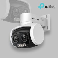 티피링크 VIGI 4MP 실외용 풀컬러 듀얼 렌즈 회전형 IP CCTV 카메라 C540V