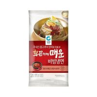 청정원 건강하게 먹는 맛있는 청정원 화끈하게 매운 비빔냉면 420g 2인분 간편요리 안전한재료