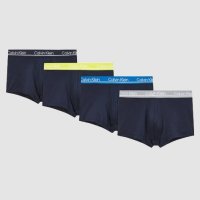 CALVIN KLEIN UNDERWEAR 남성 마이크로 플러스 4PK 로우 라이즈 트렁크 NP2446O9Z6