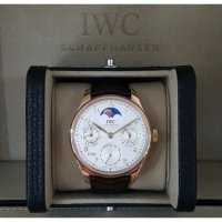 아이더블유씨 IWC iwc 포르투기저 퍼페추얼 캘린더 로즈 시계 신품 전체 스티커 - iwc