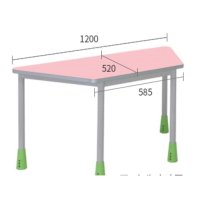 유치원 초등 중등 고등학교 학원 교실 마름모 테이블 다용도접이식테이블 YWBHS 곡면엣지 마름모 그린 S