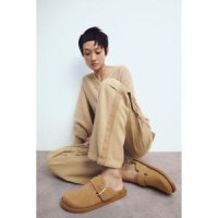 독일 자라 ZARA 버클 스플릿 스웨이드 클로그 - 3542 210 518380