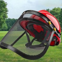 보호마스크 헬멧 스크린 모자 예초기 얼굴 커버 전기톱 트리머 안전