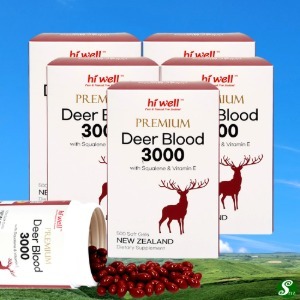 하이웰 뉴질랜드 녹혈3000 500캡슐 5병