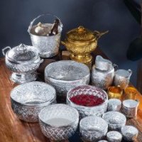 태국 식당 식기 냥꿍 수프 그릇 컵 도자기 수공예 -직경