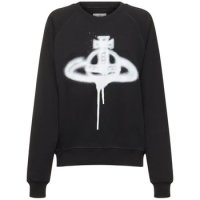 N14 비비안웨스트우드 여성 맨투맨 Spray orb cotton jersey sweatshirt