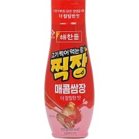 해찬들 고기찍어먹는장 찍장 매콤쌈장 300g 더 칼칼한 맛