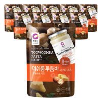 청정원 싱글파우치 머쉬룸투움바소스, 150g, 10개