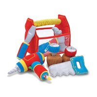 Melissa & Doug Toolbox Fill and Spill 용 장난감 진동 드릴 포함 (9개)  Standard Packaging