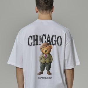[원헌드레드퍼센트] OHP X DREAMDAY b시카고 신사 오버사이즈 반팔티 5004560532